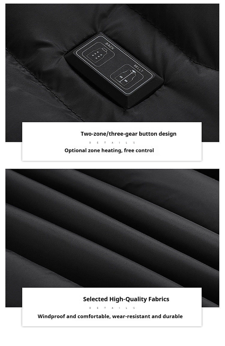 KZZ Electric Heated Cotton Jacket, Multiple Colors, Limited Time Offer