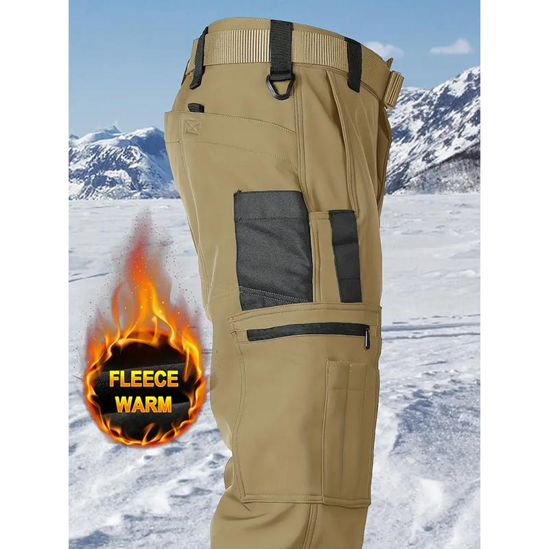 KZZ Men's Olive Green Tactical Joggers with Multi-Pockets