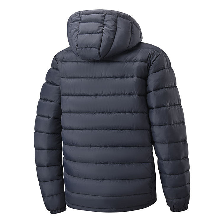 KZZ Men's Slim Fit Casual Long-Sleeved Thick Hooded Zipper Top