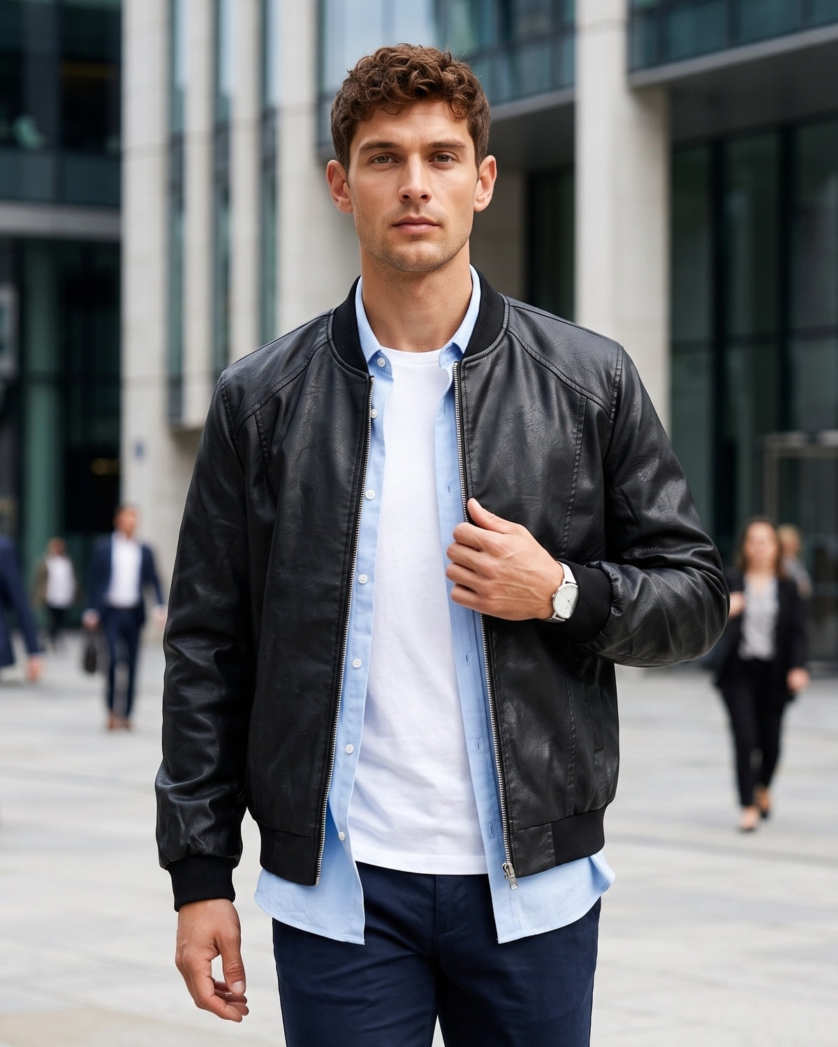 KZZ Men's Business Casual Jacket