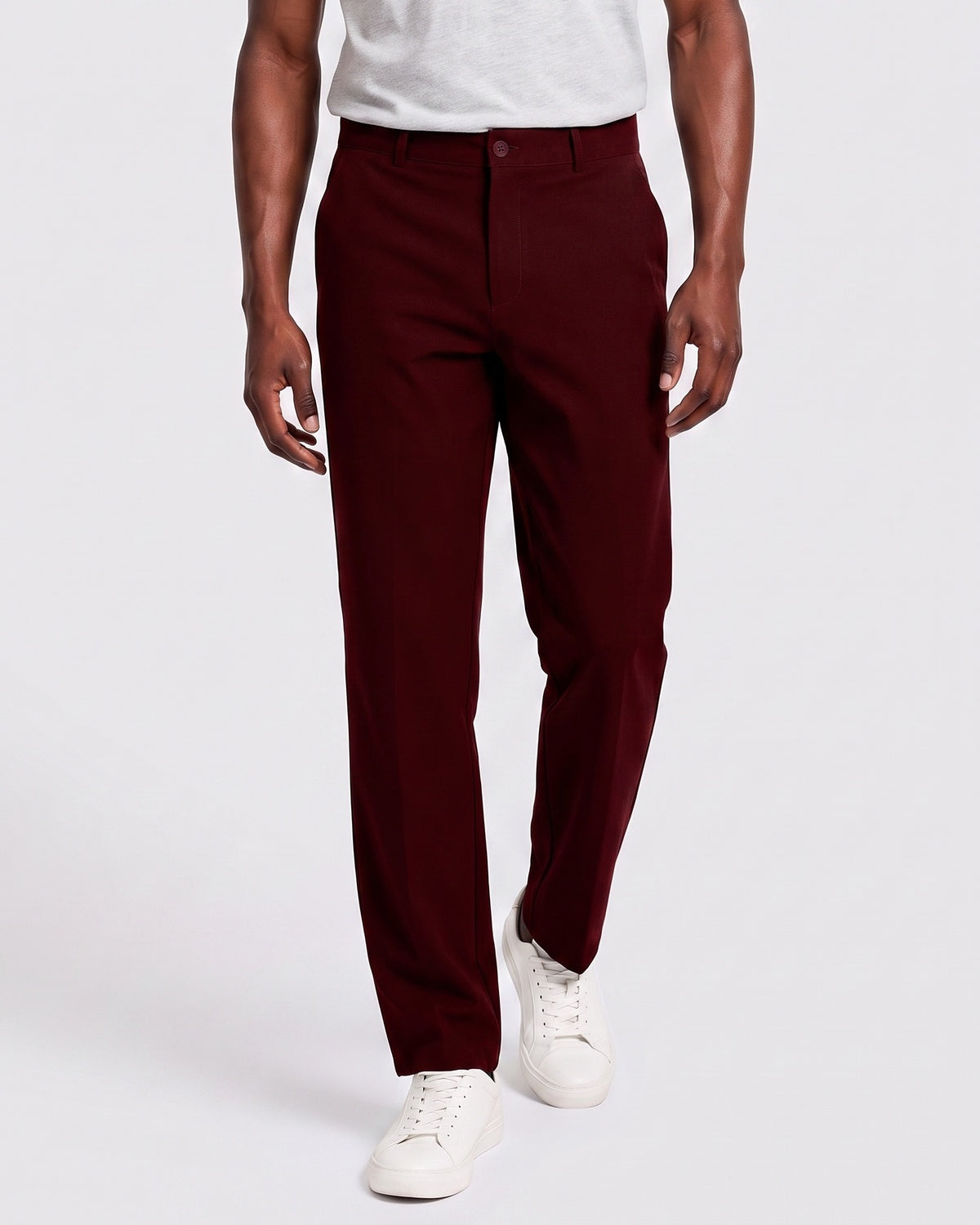 KZZ Men's slight-flare casual trousers