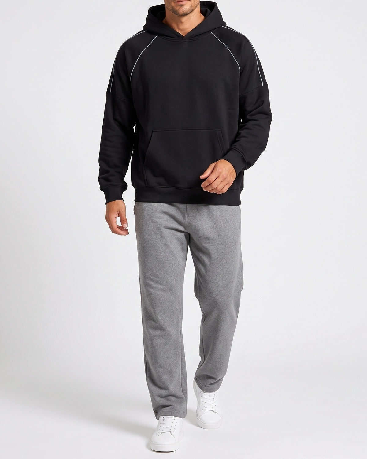 KZZ Men's Casual Outdoor Urban Street Hooded Pullover