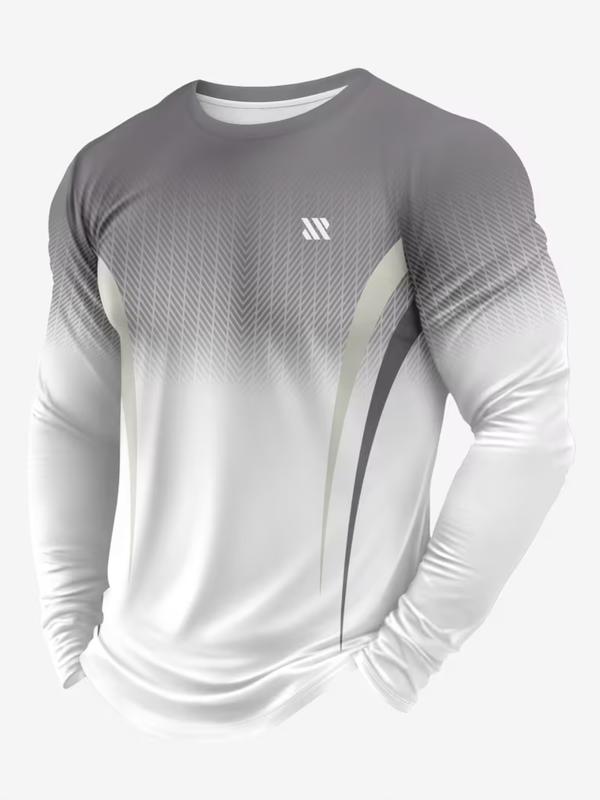 KZZ Men's Long Sleeve Gym Training Shirt