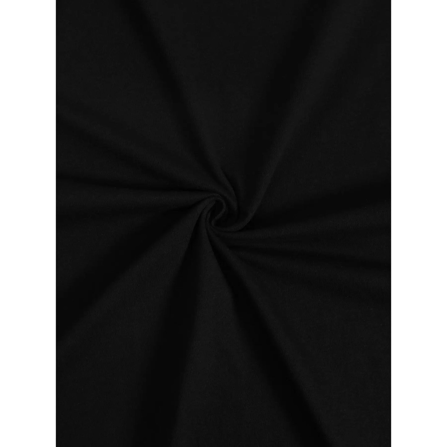 KZZ Men's black crew neck T-shirt