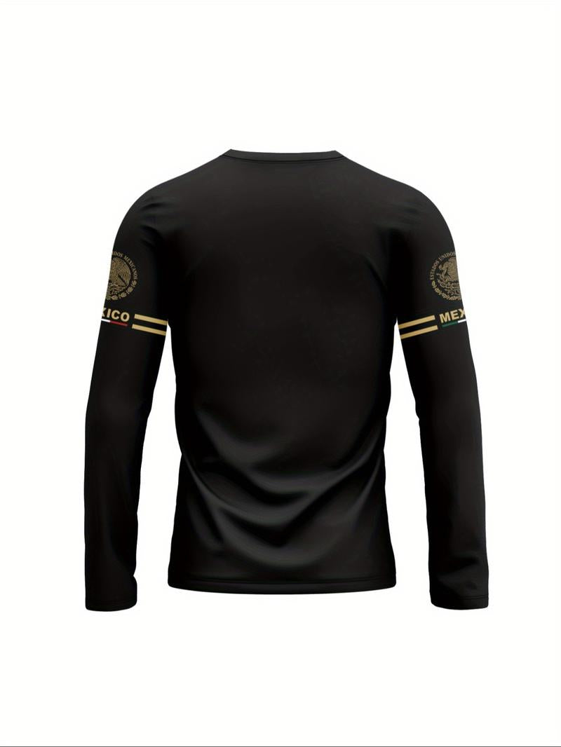 KZZ Men's 3D Print Long Sleeve T-Shirt