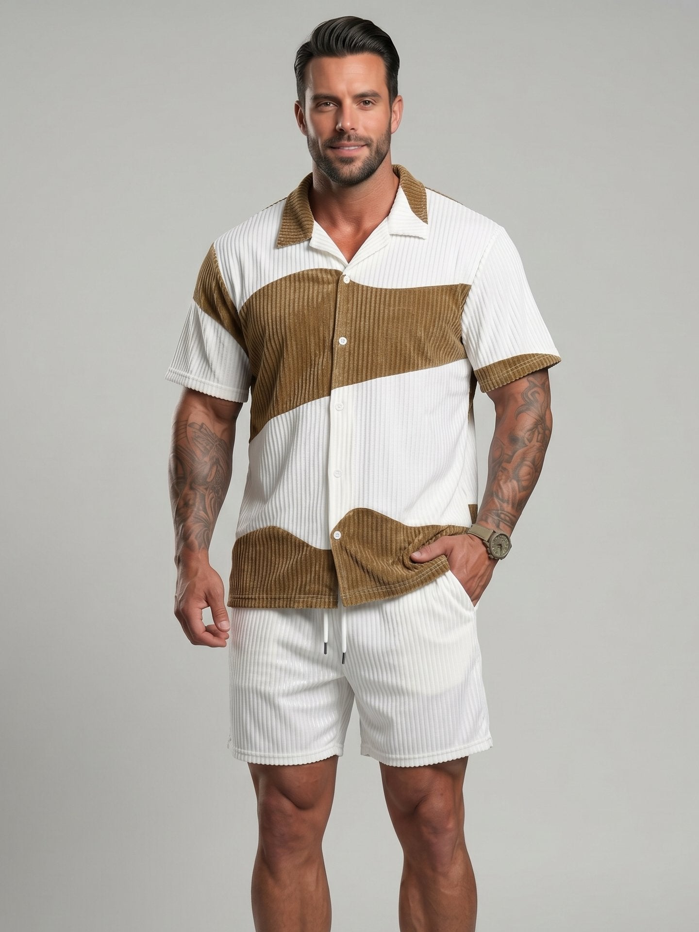 KZZ Men's Summer Vacation Set