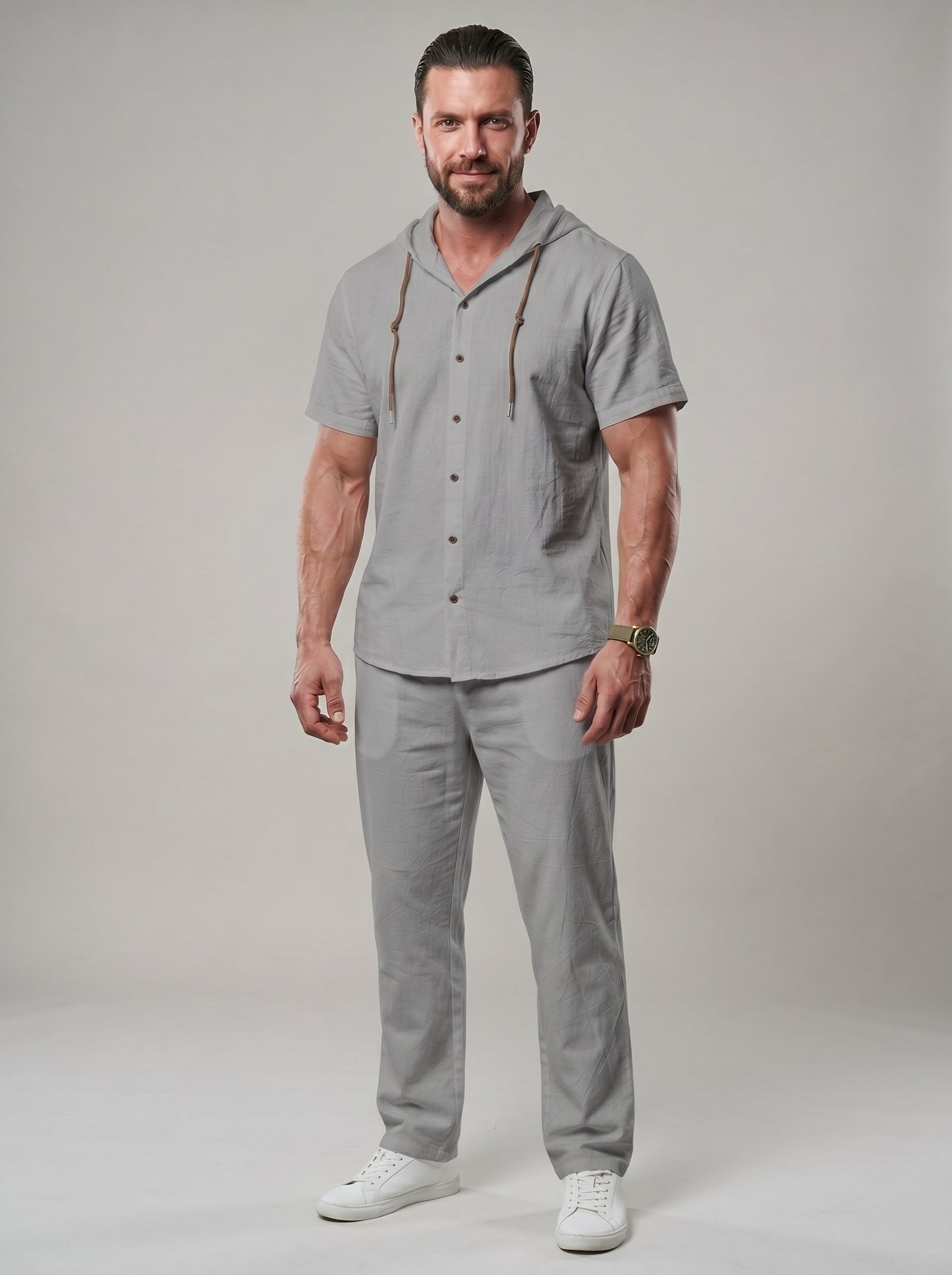 KZZ Men's lightweight two-piece set