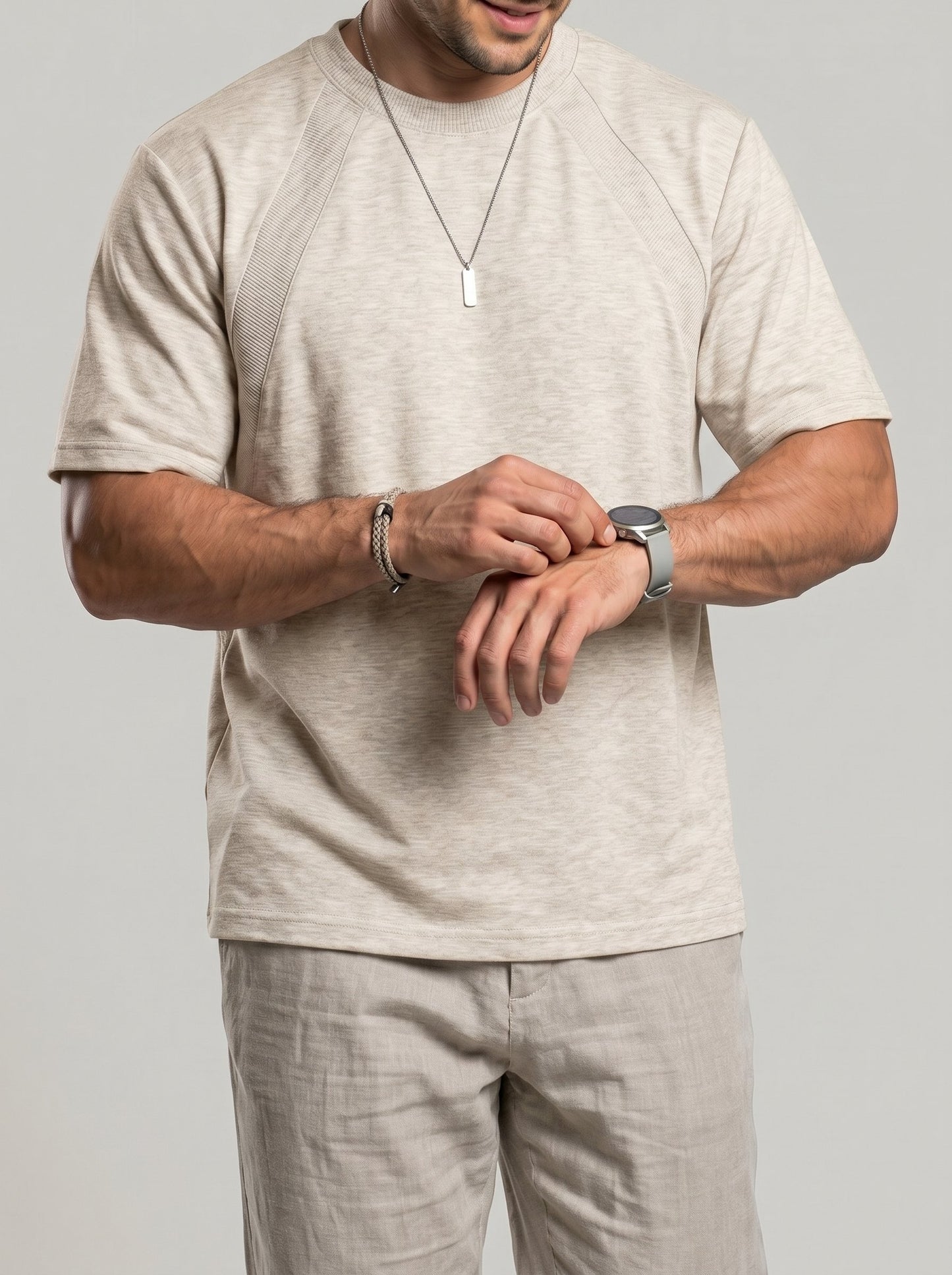 KZZ Men's Crew Neck T-Shirt
