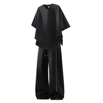 KZZ Men's Casual Two-Piece Set