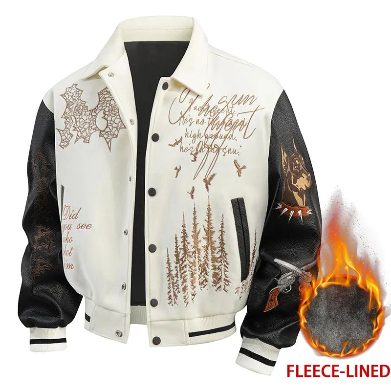 KZZ Loose-fitting men's fashion trendy casual street style button jacket