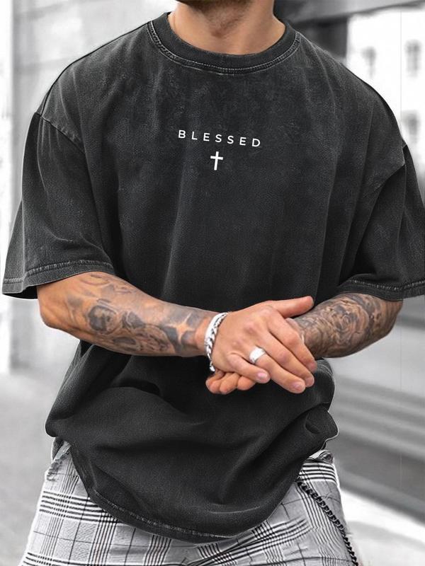 KZZ Breathable casual street style short-sleeved T-shirt