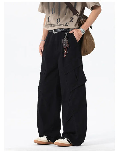 KZZ Men's Heavyweight Casual Fashion Cargo Pants