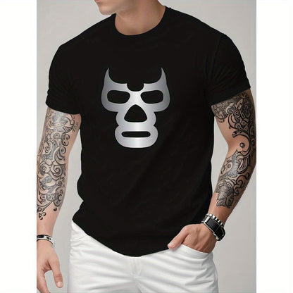 KZZ Men's fully printed short-sleeved T-shirt