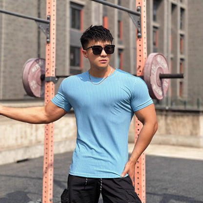 KZZ Men's Short-Sleeve T-Shirt – Casual Basic Top