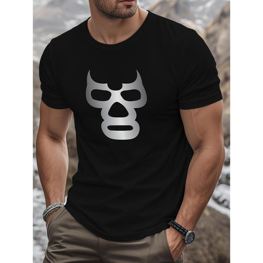 KZZ Men's fully printed short-sleeved T-shirt
