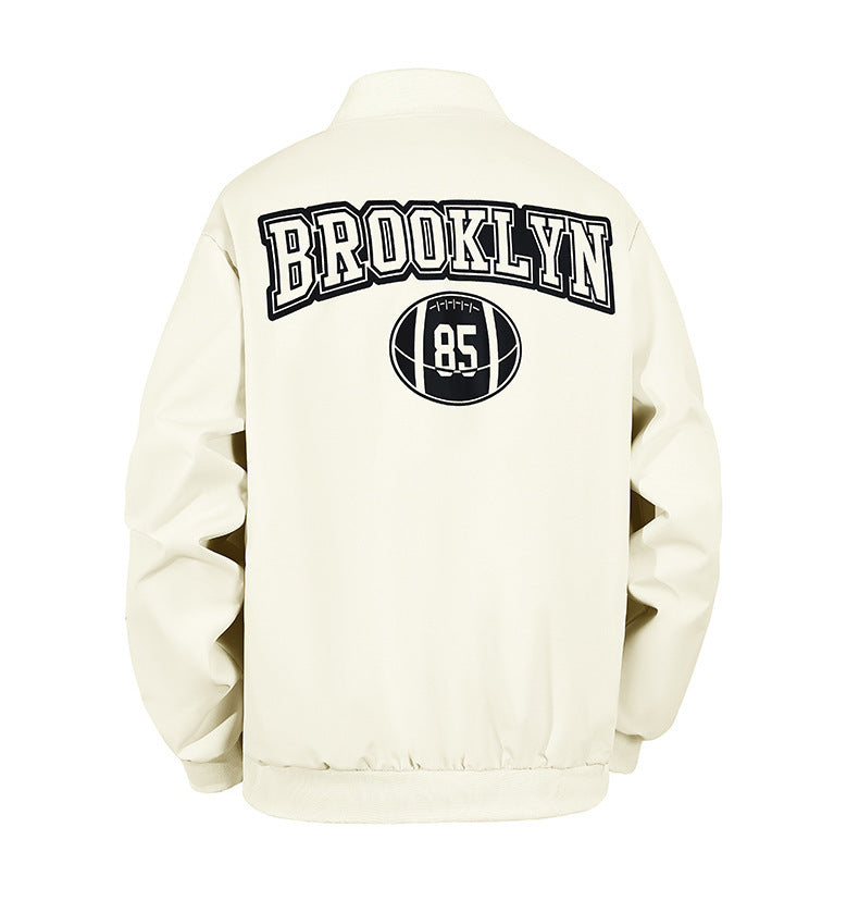 KZZ Letter Print Sports Jacket