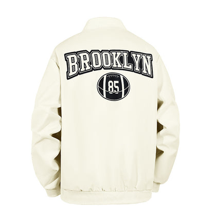 KZZ Letter Print Sports Jacket