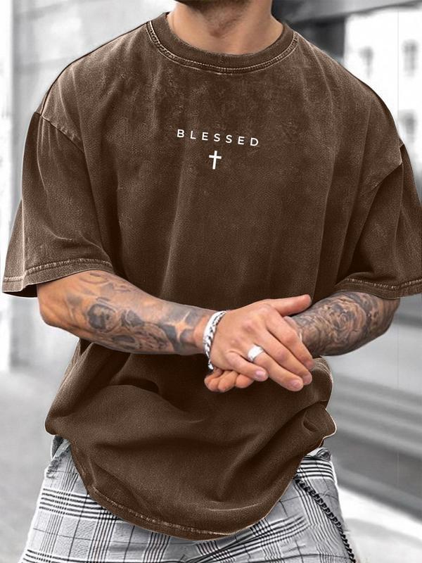 KZZ Breathable casual street style short-sleeved T-shirt