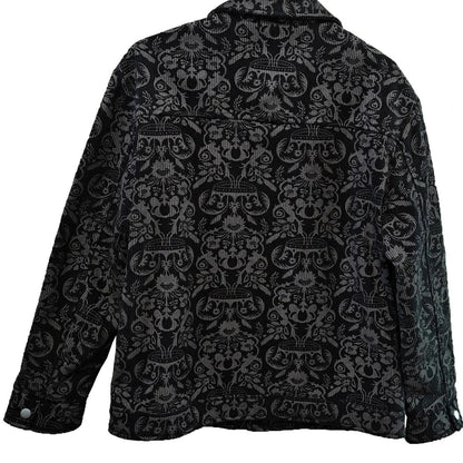 KZZ Men's Printed Zip-Up Jacket