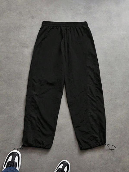 KZZ Men's Casual Striped Print Comfortable Straight-Leg Sweatpants