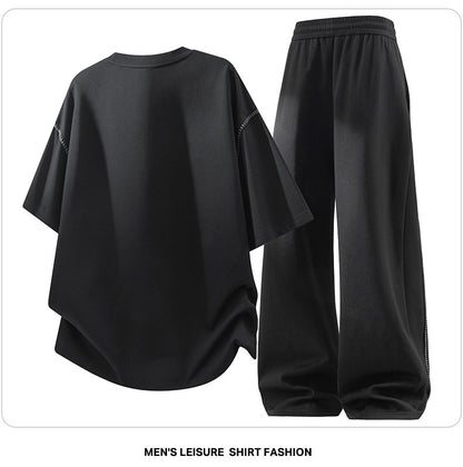 KZZ Men's Casual Two-Piece Set
