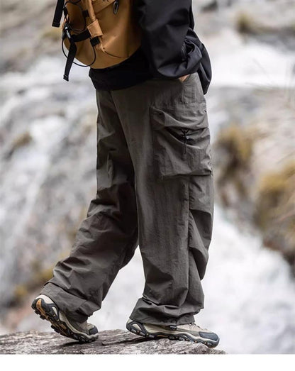 KZZ Men's Stylish Loose-Fit Cargo Pants