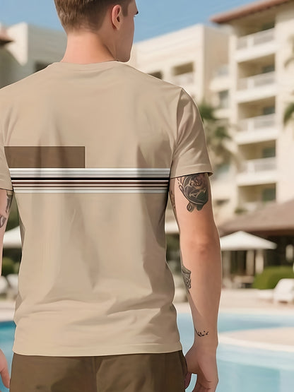 KZZ Men's short-sleeved shorts suit