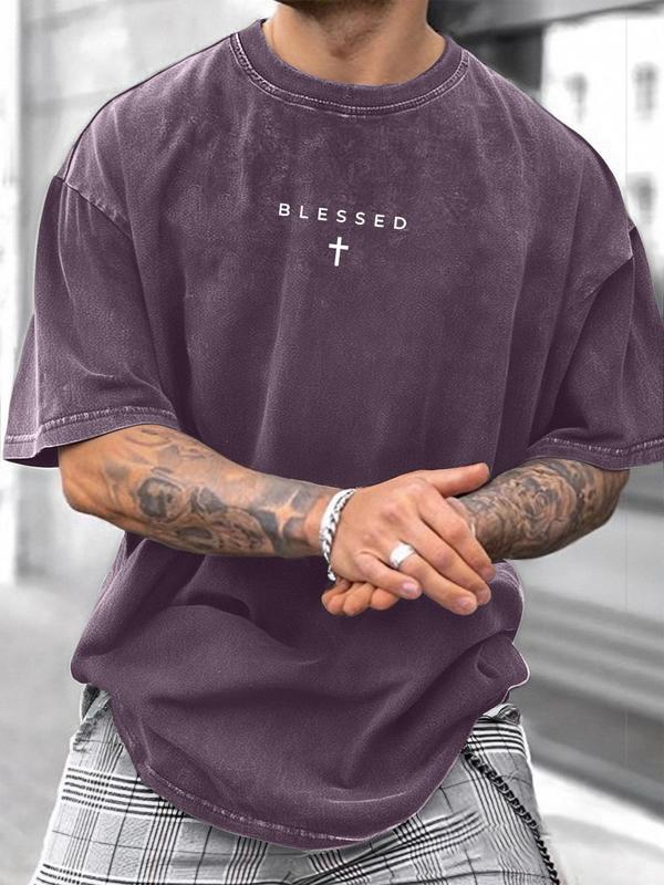 KZZ Breathable casual street style short-sleeved T-shirt