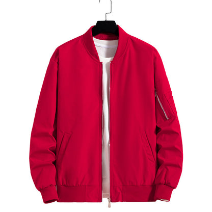 KZZ Men's Bomber Jacket Lightweight Casual Windbreaker
