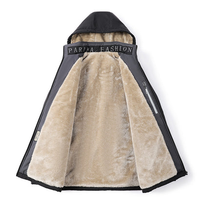 KZZ Men's Solid Thermal Lined Zip Up Heated Jacket