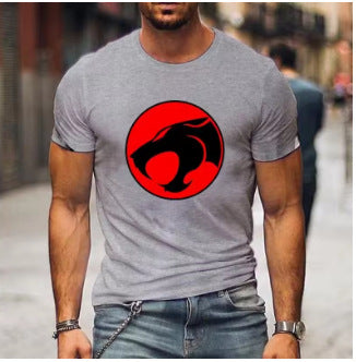 KZZ Anime Raiden 3D Printed T-Shirt Streetwear for Men