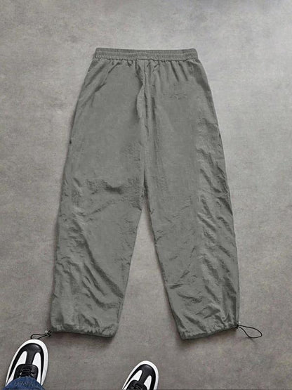 KZZ Men's Casual Striped Print Comfortable Straight-Leg Sweatpants