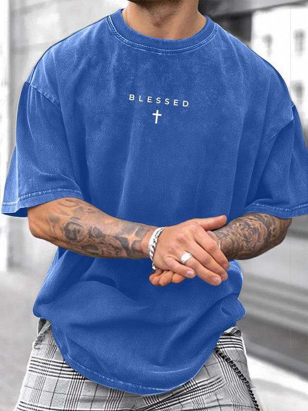 KZZ Breathable casual street style short-sleeved T-shirt
