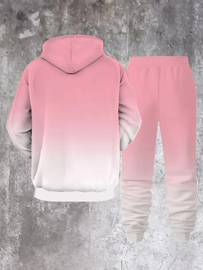 KZZ Men's Suit with 3D Print and Hood