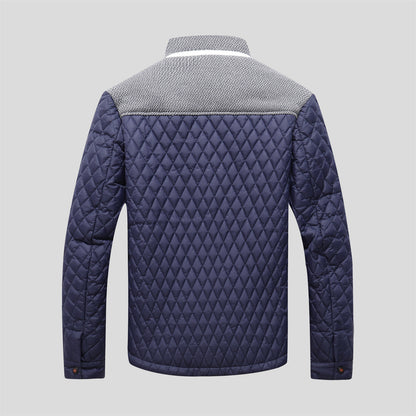 KZZ Men's Quilted Boston Style Jacket