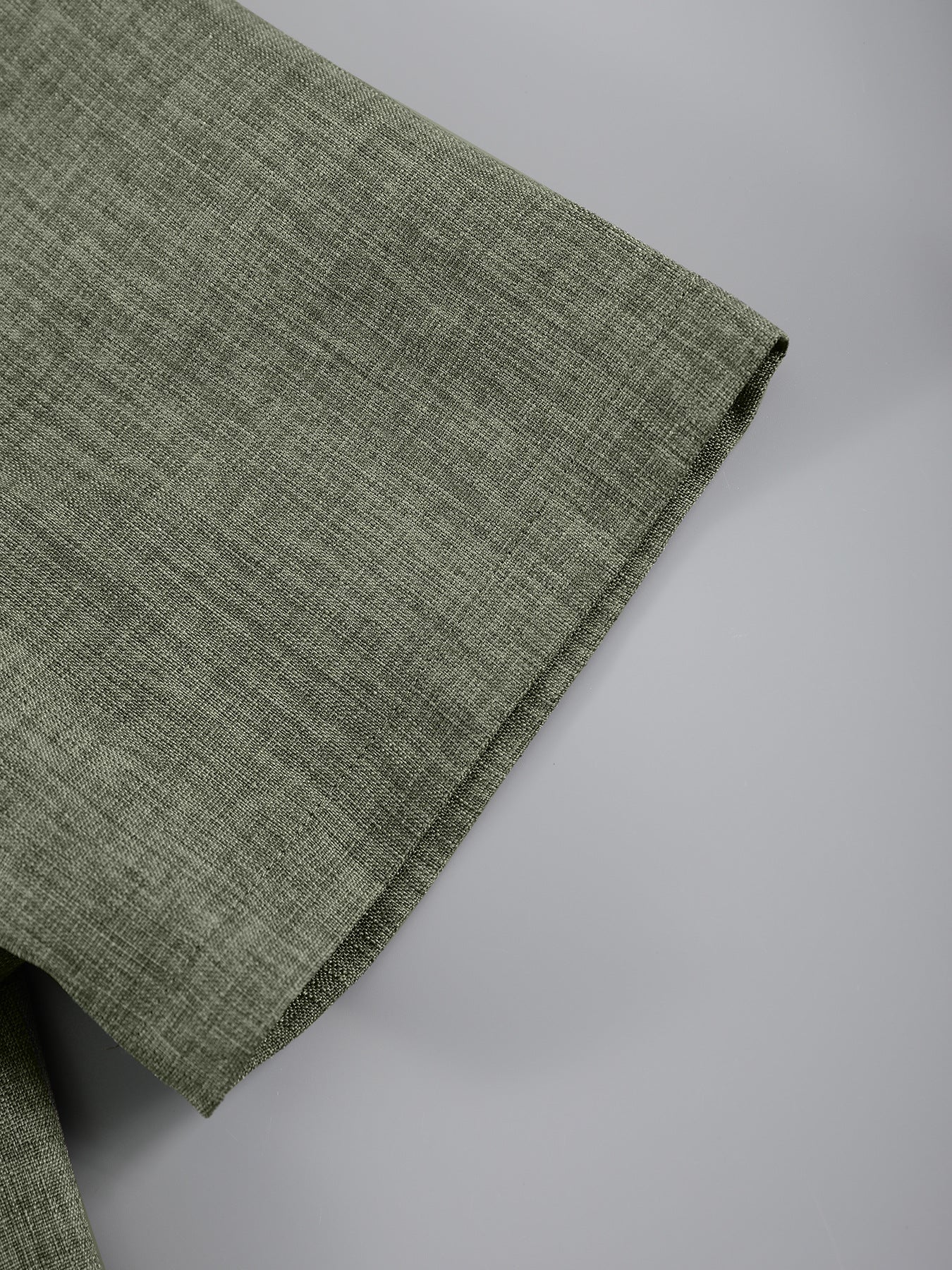 KZZ Men's Linen-Blend Two-Piece Loungewear Set