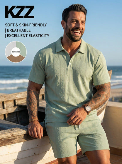 KZZ Casual and Comfortable Resort-Style Men's Wear