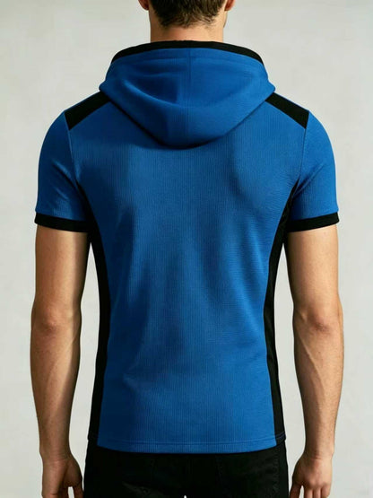 KZZ Waffle-Knit Short-Sleeve Top