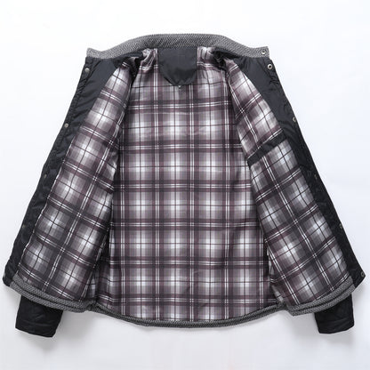 KZZ Men's Quilted Boston Style Jacket