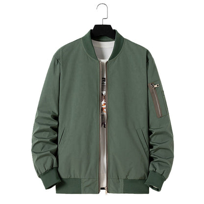 KZZ Men's Bomber Jacket Lightweight Casual Windbreaker