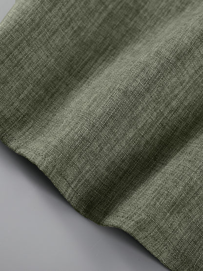 KZZ Men's Linen-Blend Two-Piece Loungewear Set