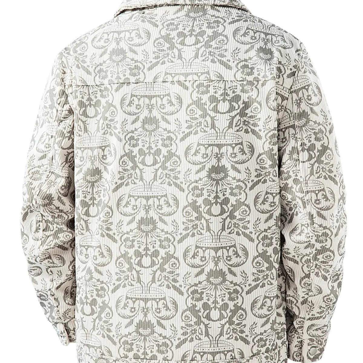 KZZ Men's Printed Zip-Up Jacket