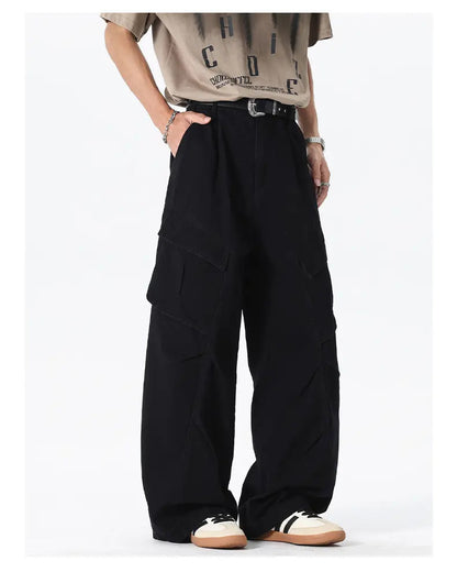 KZZ Men's Heavyweight Casual Fashion Cargo Pants