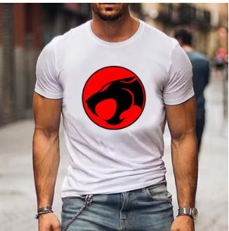 KZZ Anime Raiden 3D Printed T-Shirt Streetwear for Men