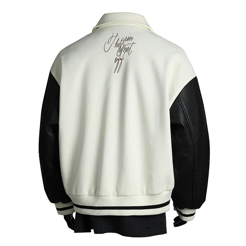 KZZ Loose-fitting men's fashion trendy casual street style button jacket