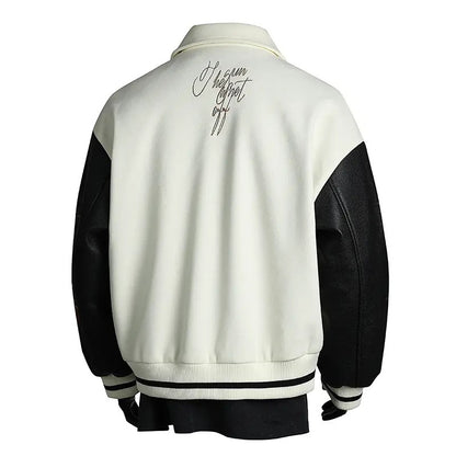 KZZ Loose-fitting men's fashion trendy casual street style button jacket