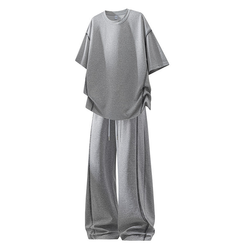 KZZ Men's Casual Two-Piece Set