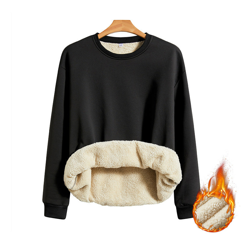 KZZ Men’s Fleece-Lined Warm Pullover Sweatshirt