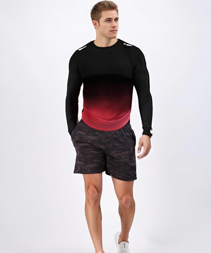 KZZ Men's Casual Athletic Fashion Activewear Long Sleeve T-Shirt