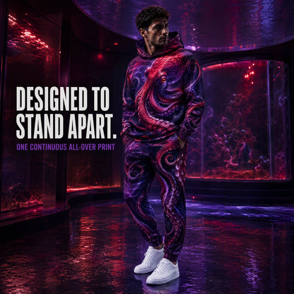 KZZ Autumn/Winter Casual Hoodie Leopard Print Suit